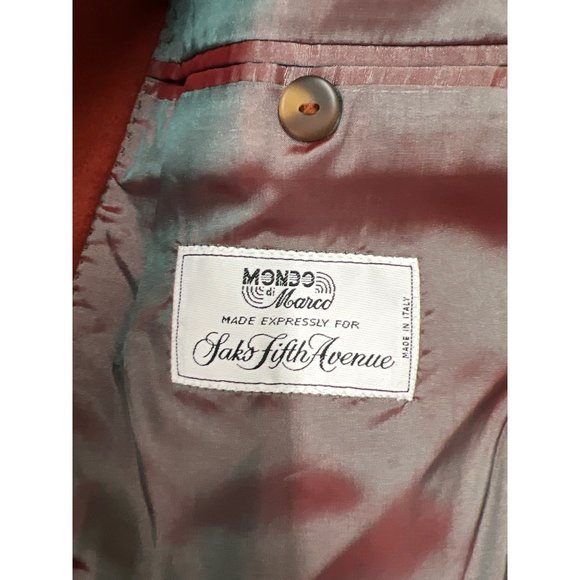 Vintage Mondo di Marco Sport Coat Wool Box Blazer Jacket Made in Italy for Saks - Picture 3 of 10